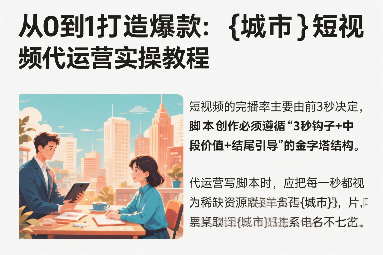 从0到1打造爆款:天门短视频代运营实操教程