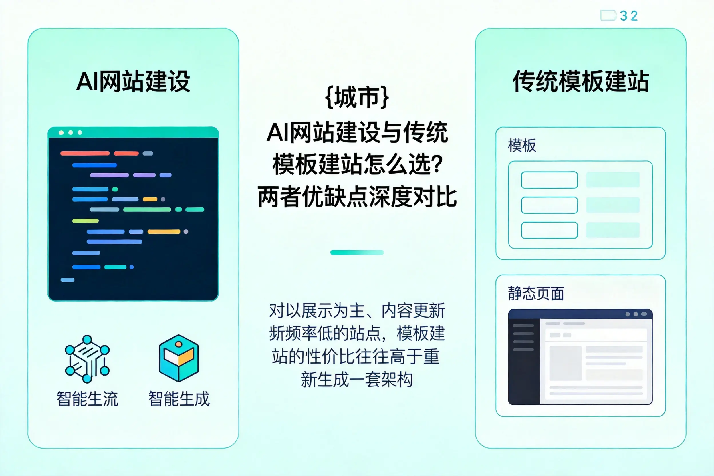天门AI网站建设与传统模板建站怎么选？两者优缺点深度对比
