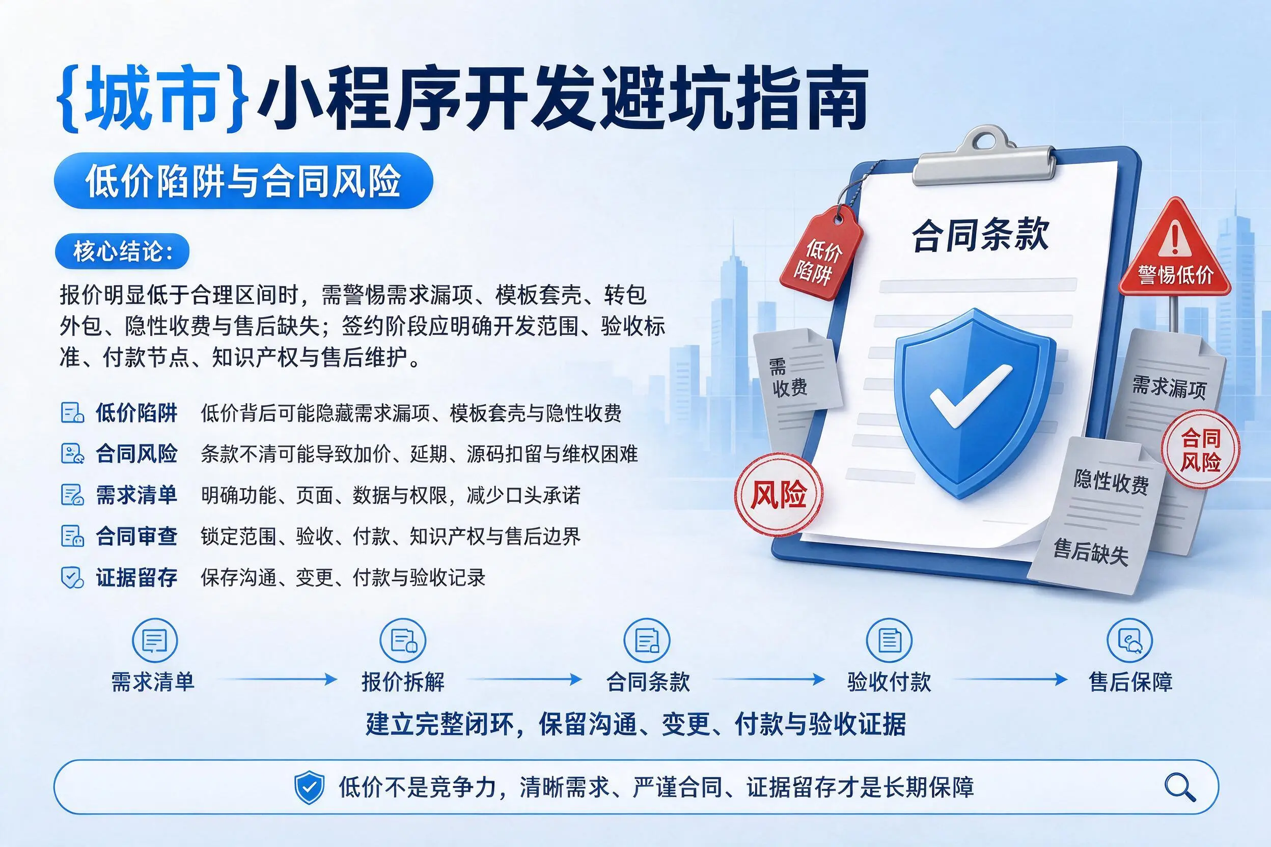 天门小程序开发避坑指南：低价陷阱与合同风险