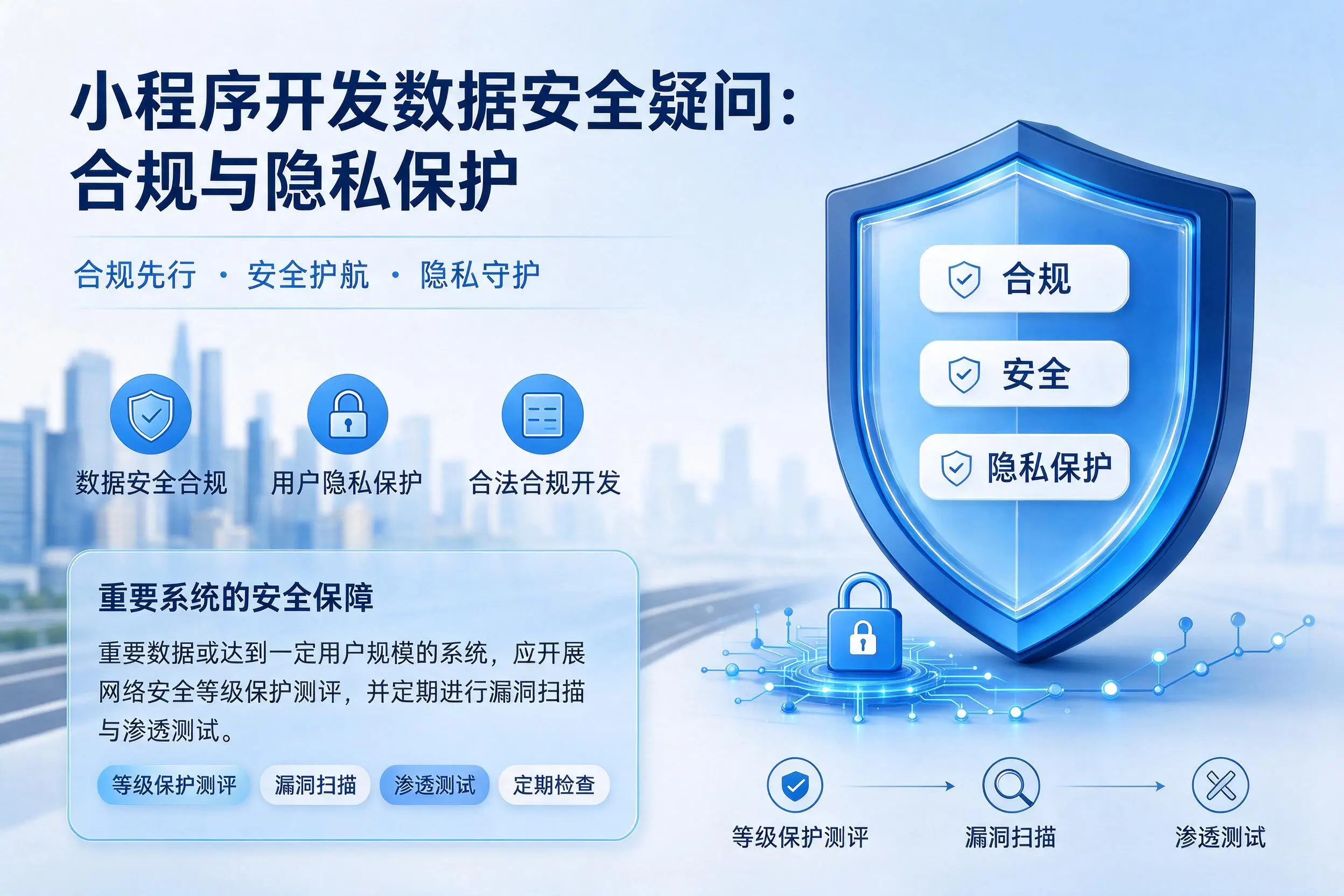 天门小程序开发数据安全疑问：合规与隐私保护