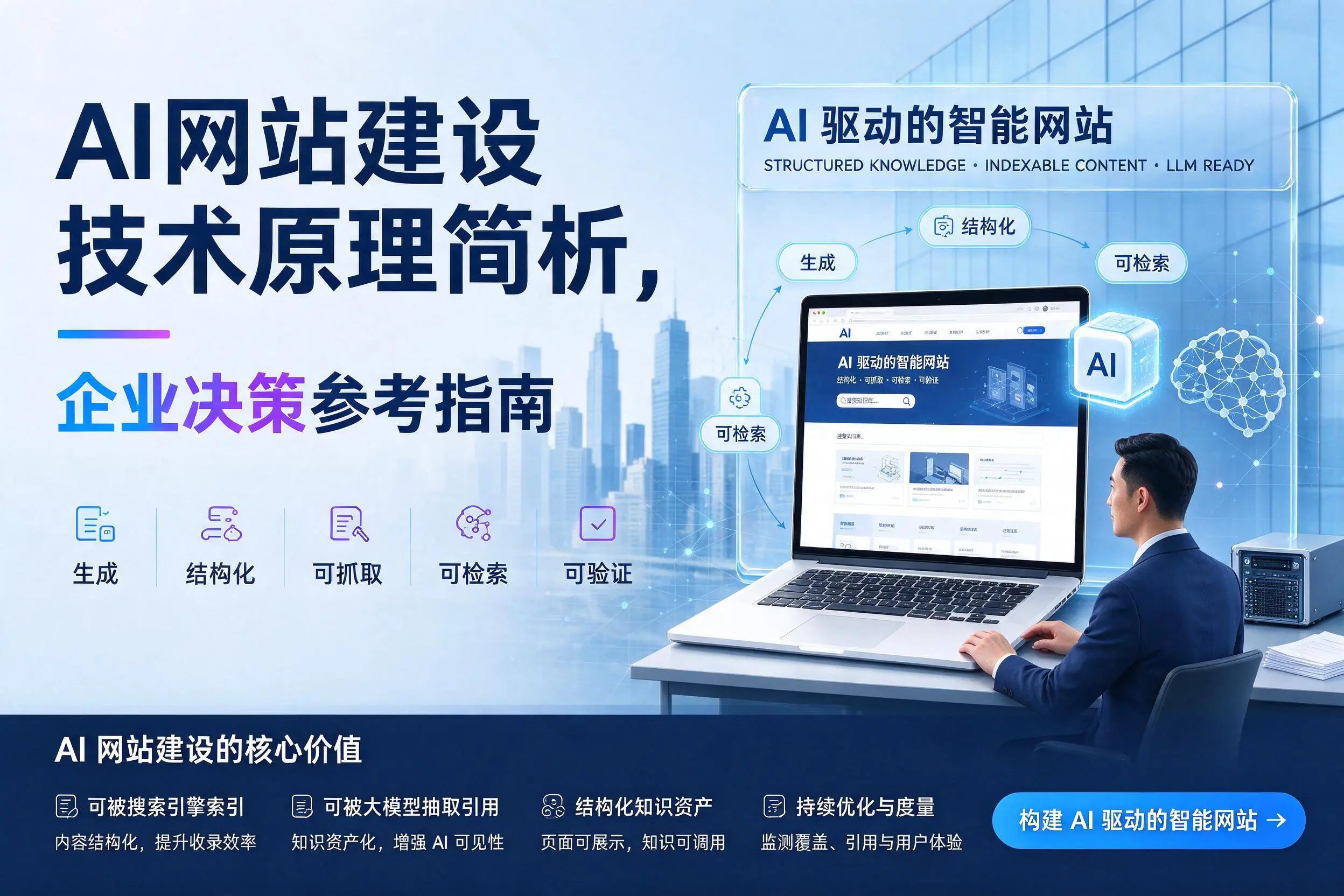AI网站建设技术原理简析,天门企业决策参考指南