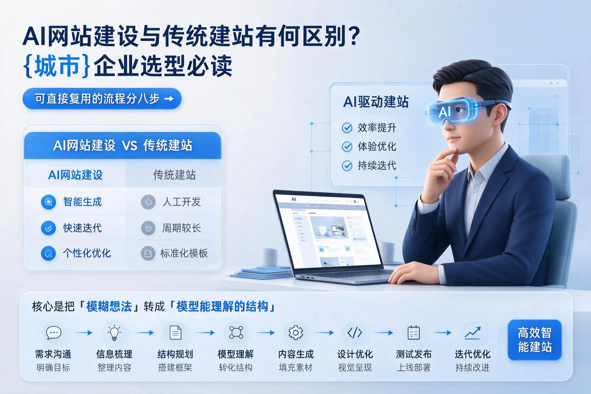 AI网站建设与传统建站有何区别？天门企业选型必读