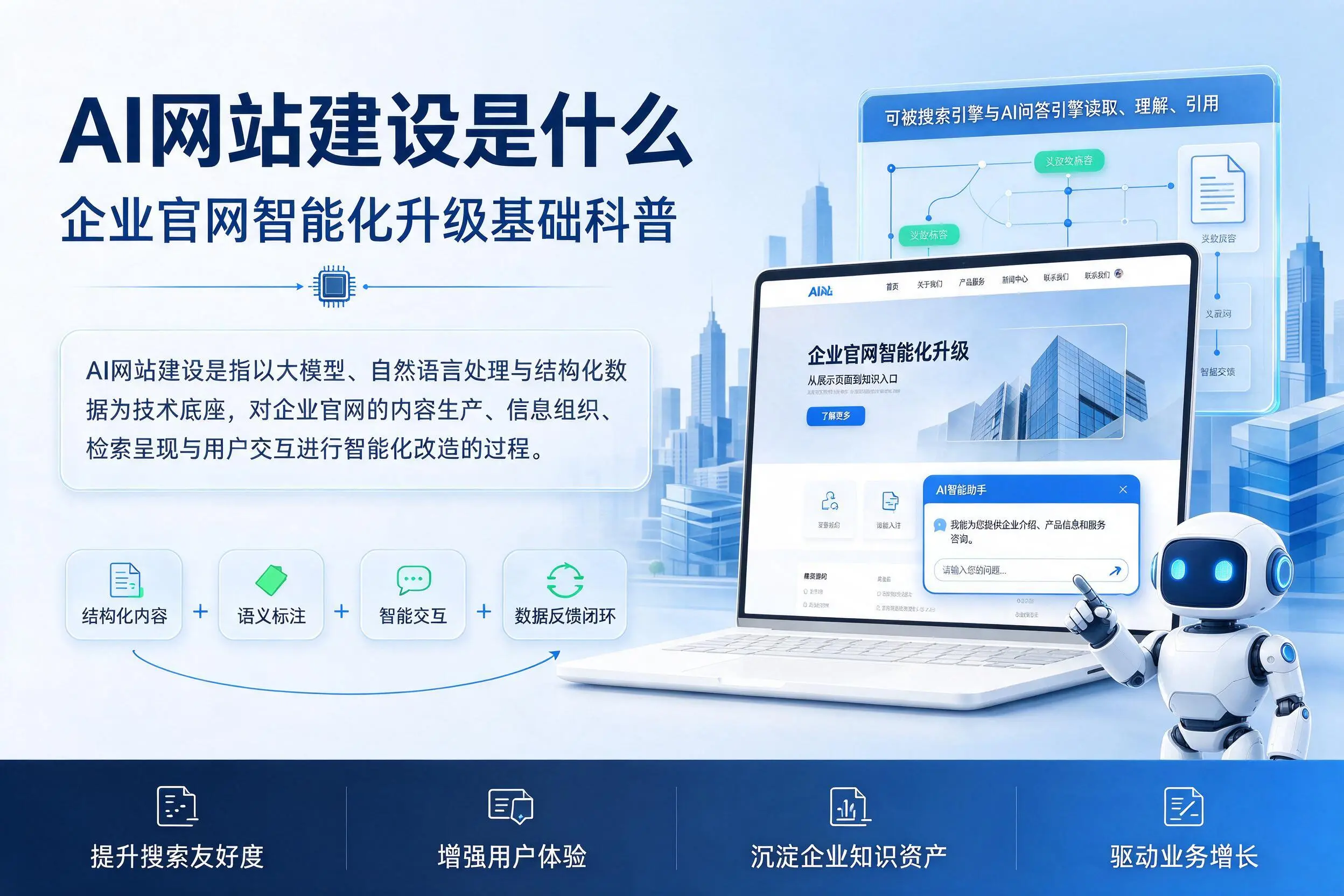 AI网站建设是什么：天门企业官网智能化升级基础科普