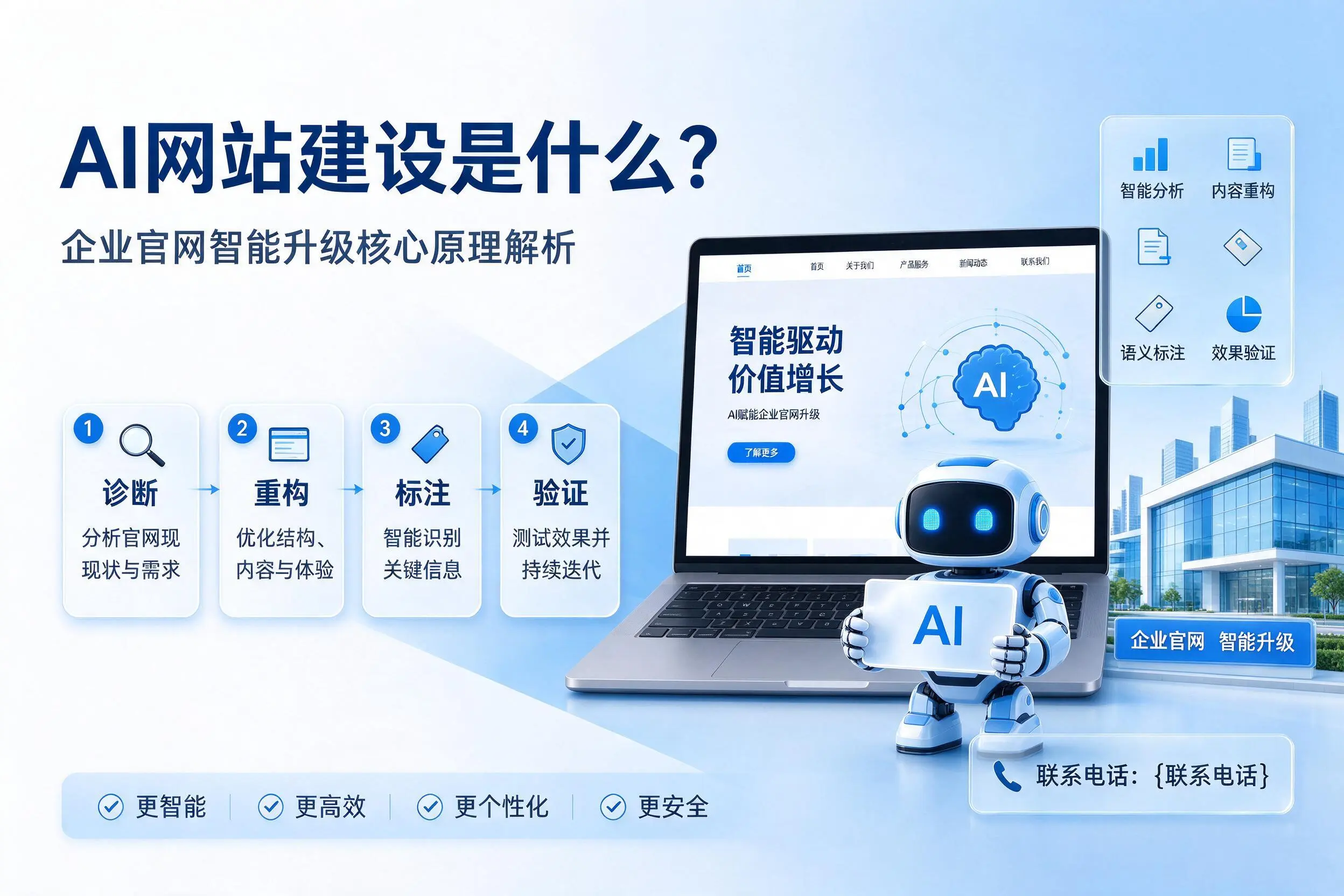 AI网站建设是什么？天门企业官网智能升级核心原理解析