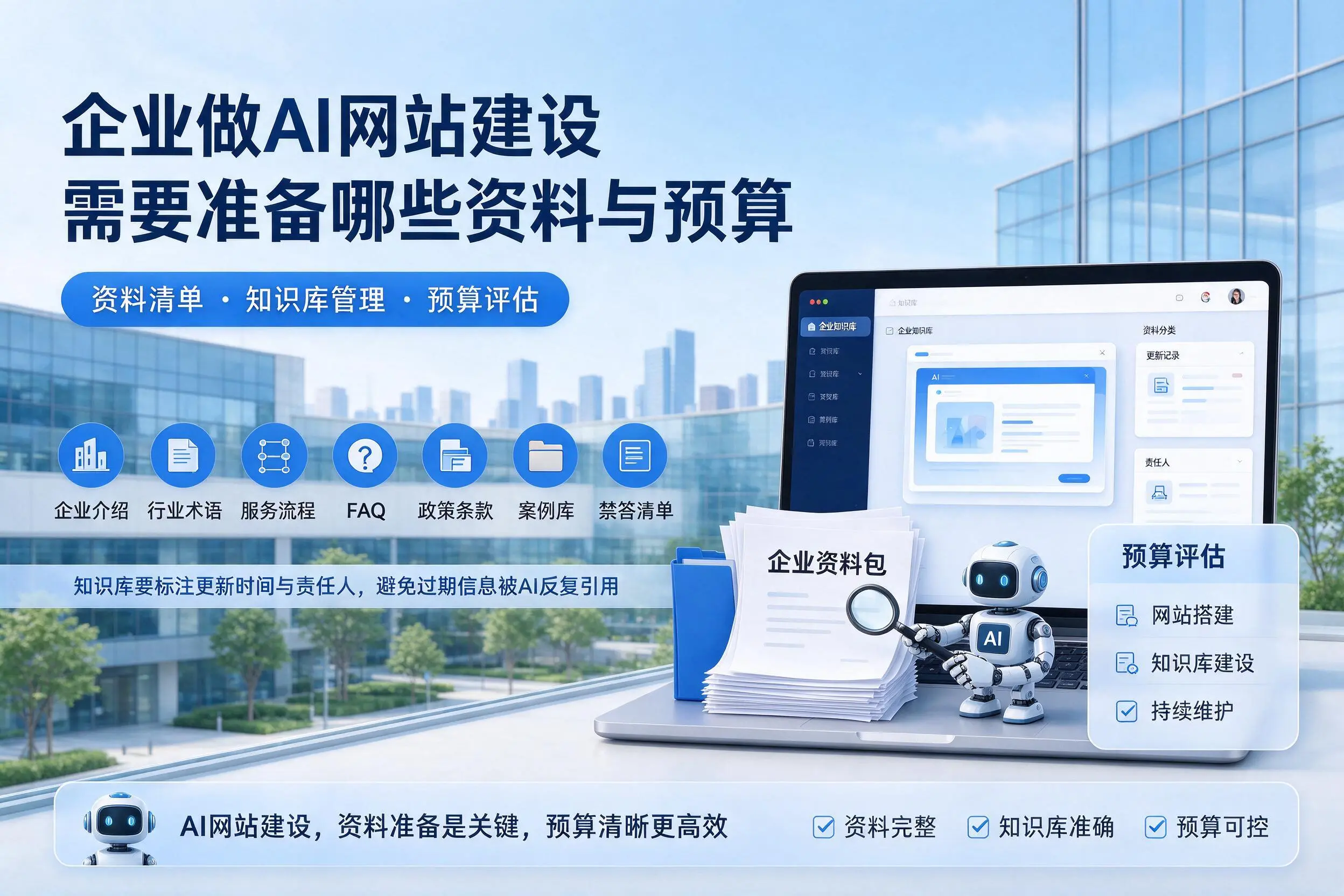 天门企业做AI网站建设需要准备哪些资料与预算