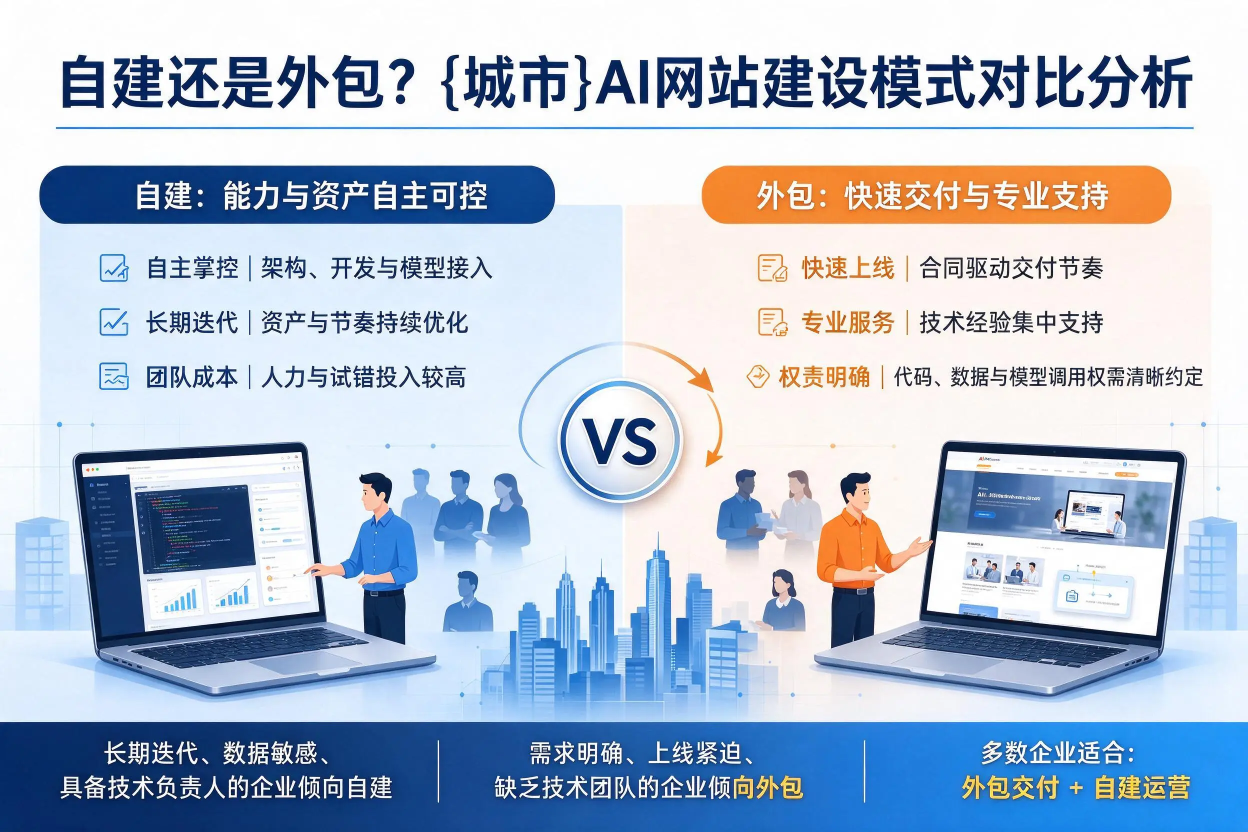 自建还是外包？天门AI网站建设模式对比分析